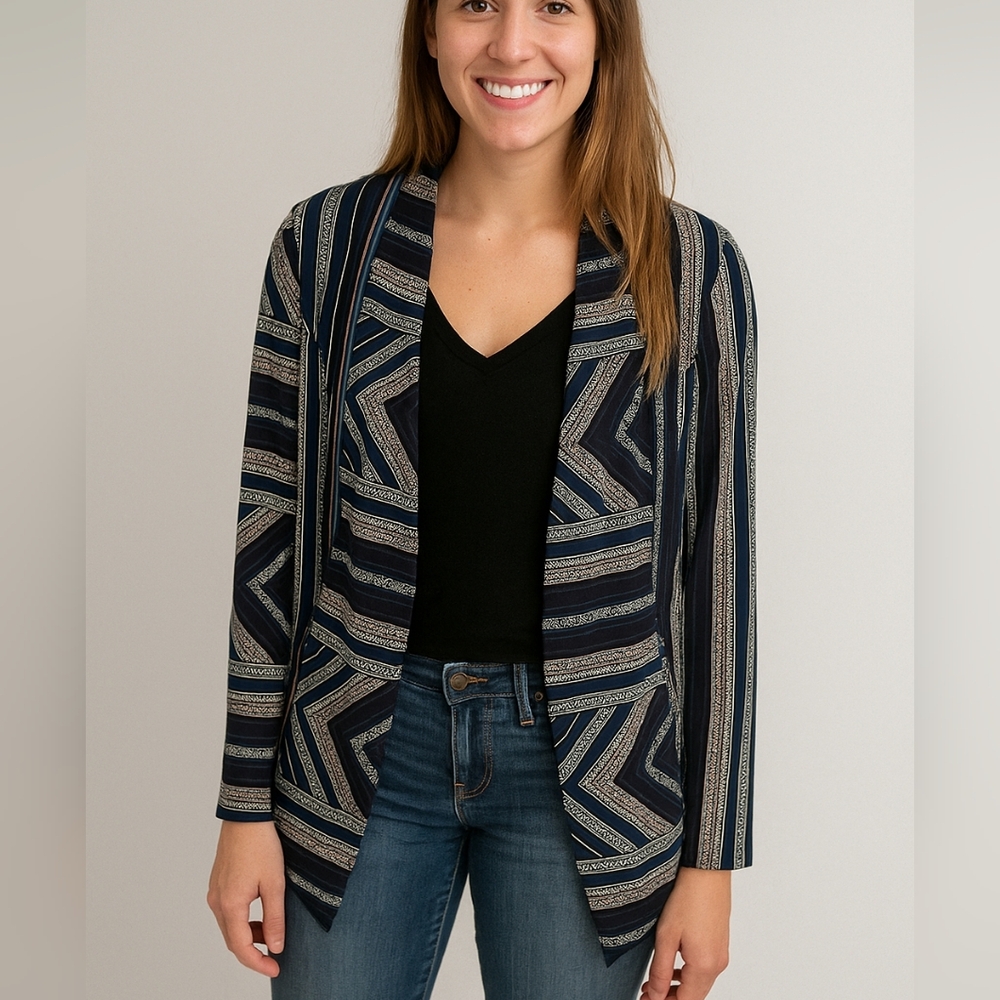 Bcbgeneration Jacket Multicolor Tribal Size Medium - image 1